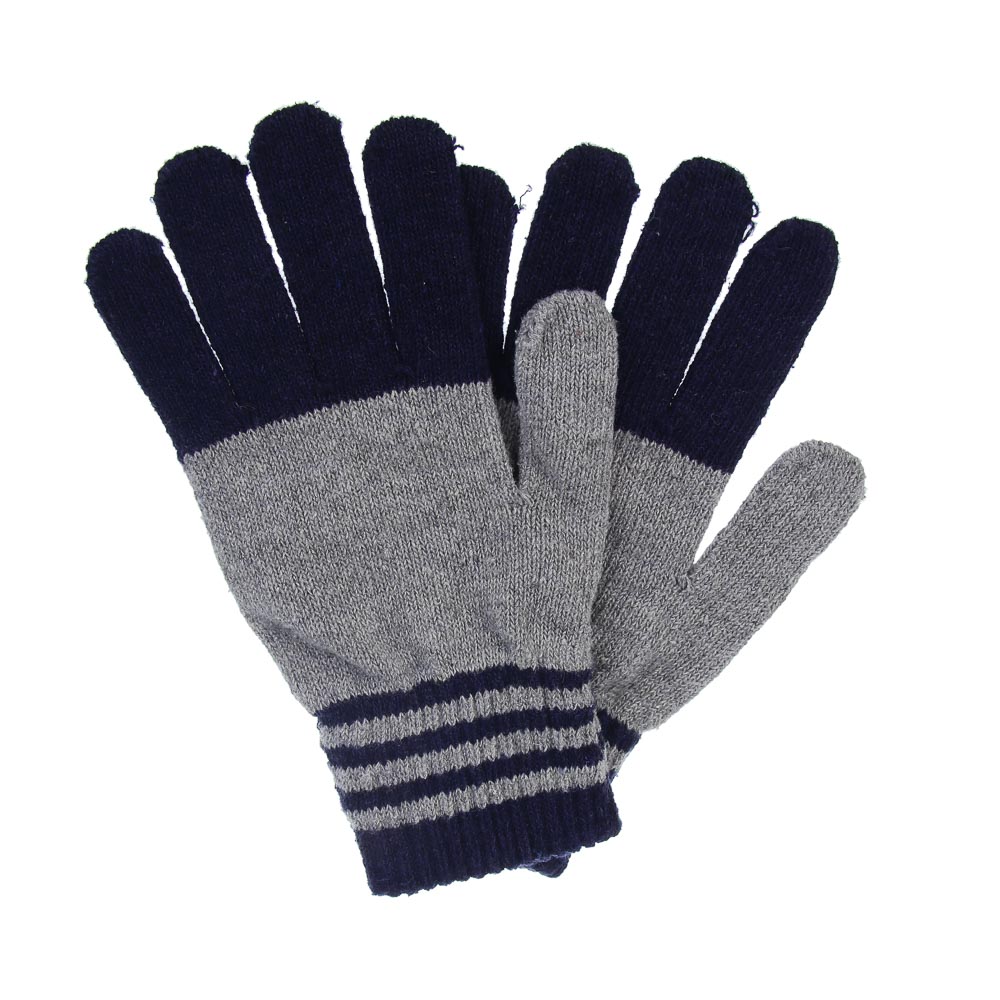 GALANTE Перчатки мужские, р.22-24, 100% полиэстер, разноцветные, ОЗ25-25, арт.№ 363-441