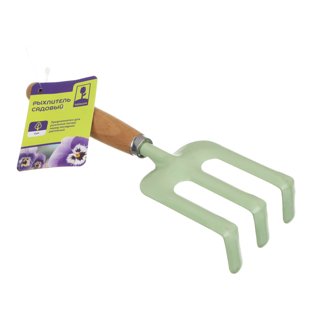 INBLOOM Рыхлитель садовый 21х6.2см, бук, металл, арт.№ 181-085