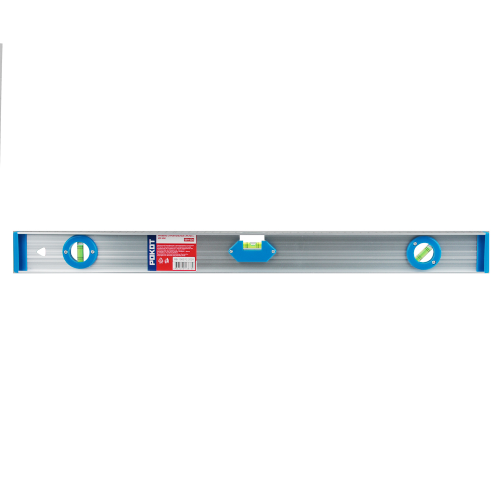 РОКОТ Уровень строительный "Рельс", 600 мм, арт.№ 659-036