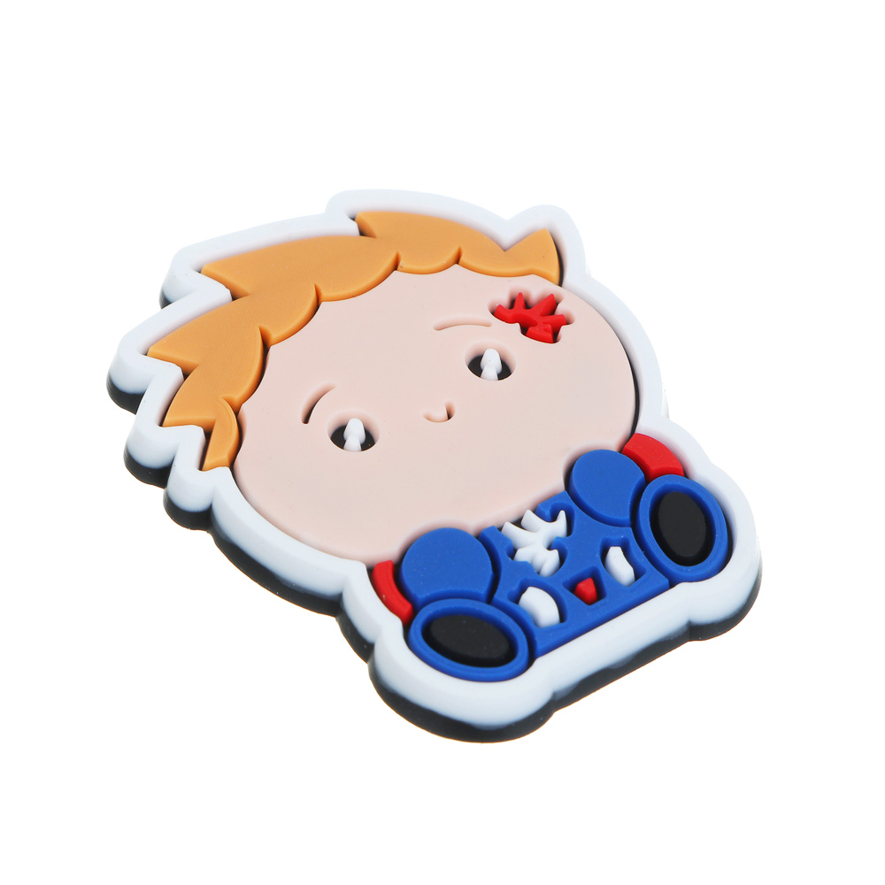 BY Русские Супергерои Джибитсы для кроксов Пересвет, 6шт, ПВХ, арт.№ 219-016