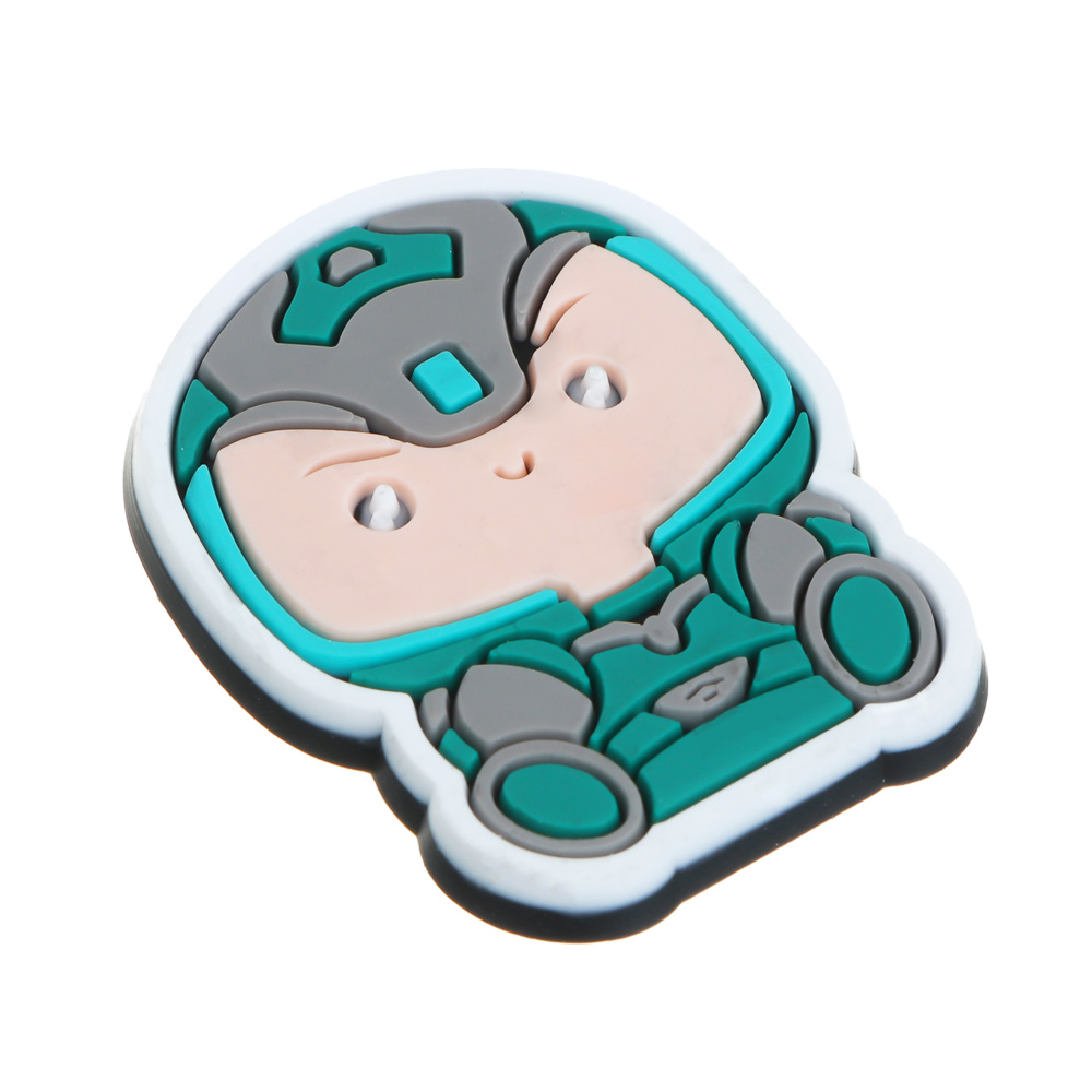 BY Русские Супергерои Джибитсы для кроксов Ермак 6шт, ПВХ, арт.№ 219-019