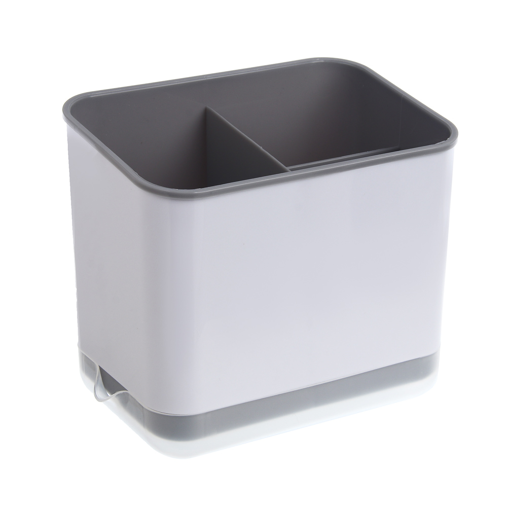 Подставка для столовых приборов тм VETTA, 14,9x10x13,5см, полипропилен, цвет белый, арт.№ 485-202