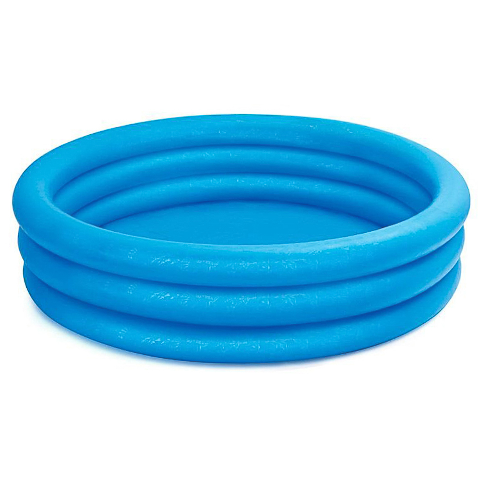 INTEX Бассейн надувной Кристалл, 481л, 168x38см, голубой от, 2 лет, 58446NP, арт.№ 359-292