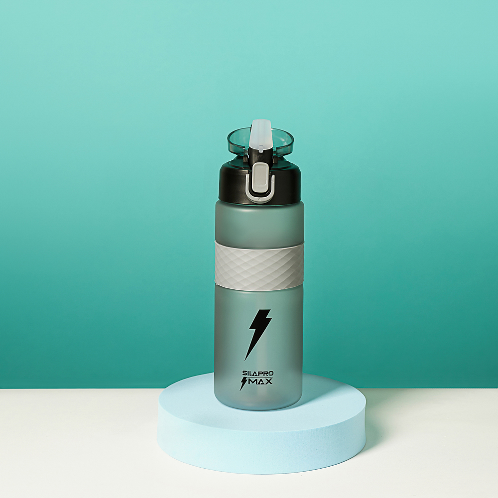 SILAPRO MAX Бутылка спортивная с замком, ULTIMATE GREY, 700мл, PC, арт.№ 088-031