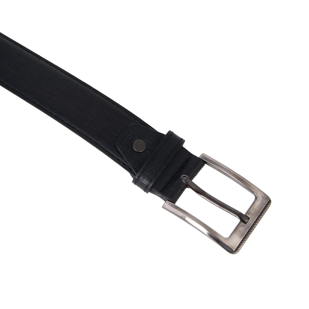 ЮL Ремень мужской, ПУ, металл, 120/130х3,8см, черный, РМ24-01, арт.№ 331-281