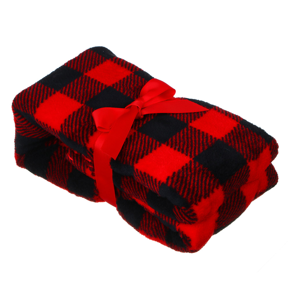 PROVANCE Щелкунчик Плед с сувениром, 75х90см, 100% полиэстер, 3 дизайна, арт.№ 492-303