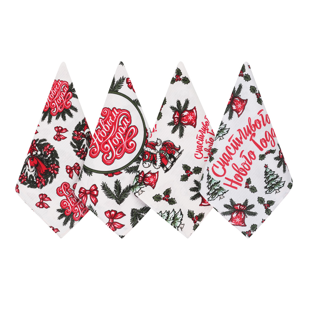 PROVANCE Щелкунчик Полотенце кухонное вафельное, 35х60см, 100% хлопок, арт.№ 492-304