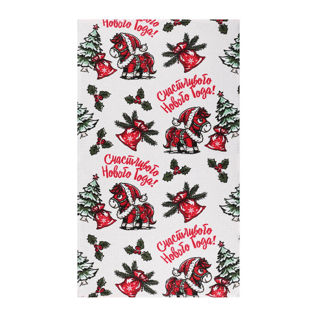 PROVANCE Щелкунчик Полотенце кухонное вафельное, 35х60см, 100% хлопок, арт.№ 492-304