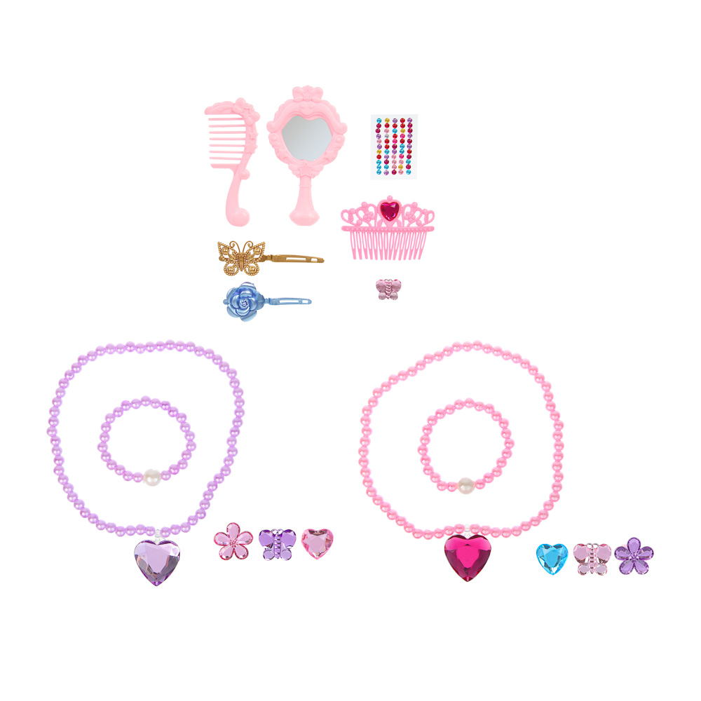 ИГРОЛЕНД Набор бижутерии "Миледи", ABS, PP, 15,2х2,5х23 см, 2 дизайна, арт.№ 294-235