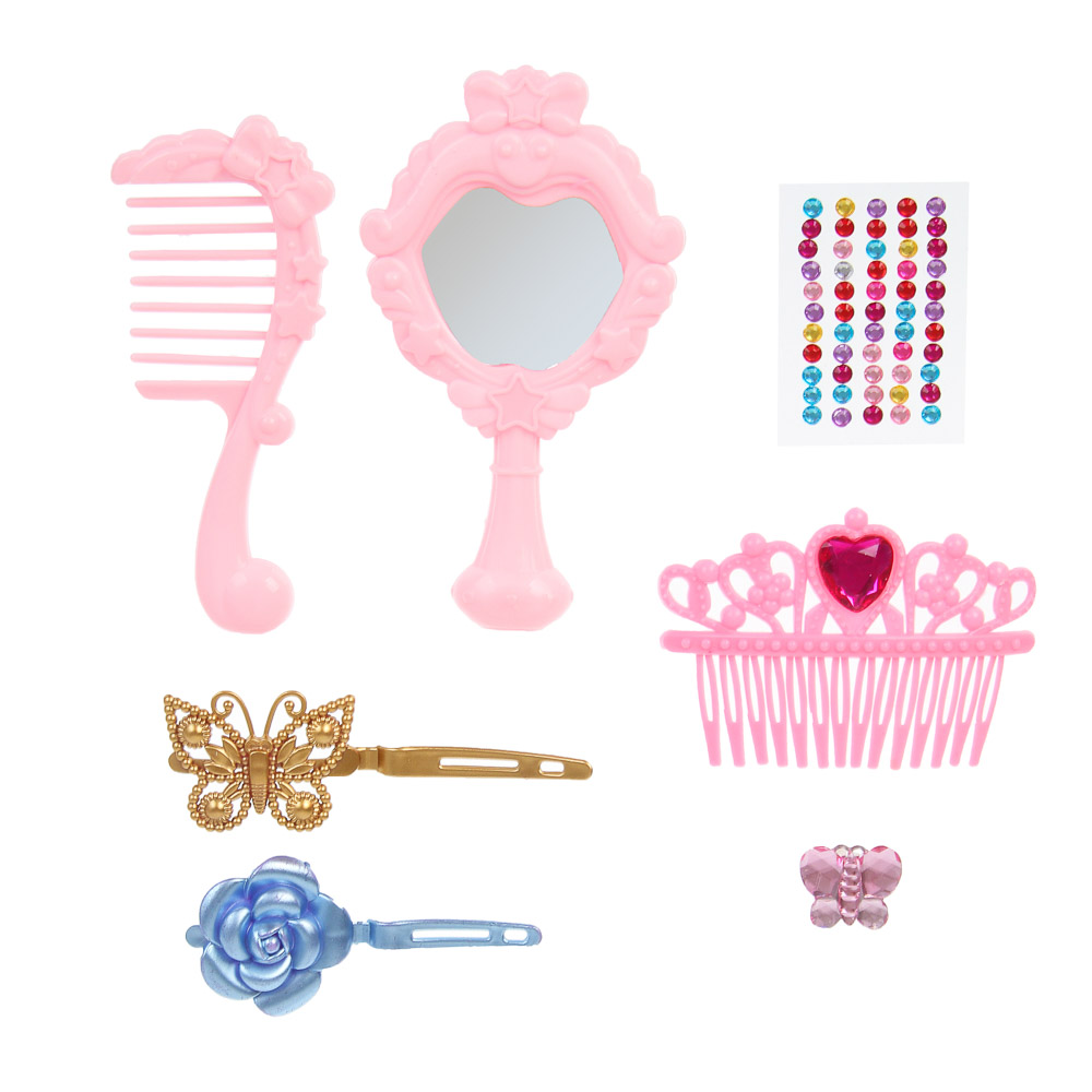 ИГРОЛЕНД Набор бижутерии "Миледи", ABS, PP, 15,2х2,5х23 см, 2 дизайна, арт.№ 294-235