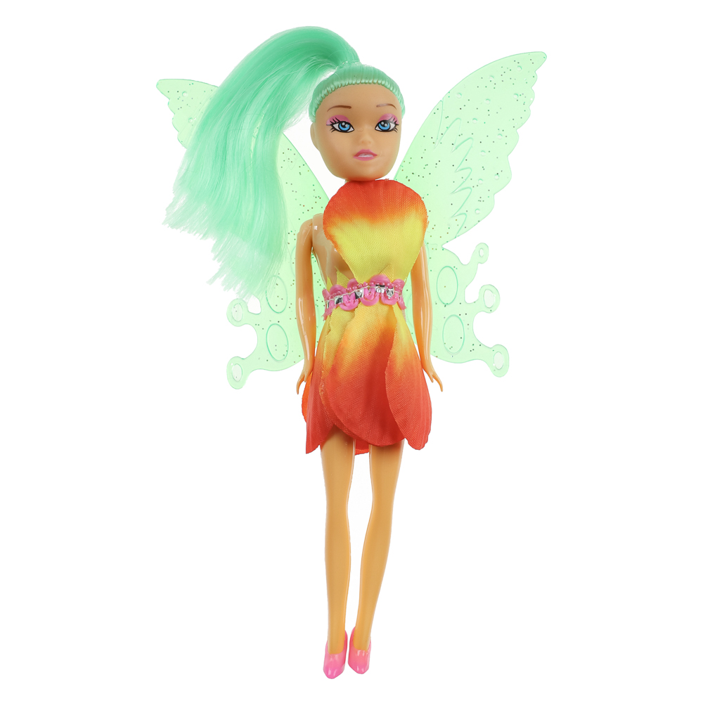 ИГРОЛЕНД Кукла в виде цветочной феи, 15,5 см, в пакете, 13х2,5х24 см, ABS, PP, PVC, 4 дизайна, арт.№ 436-189