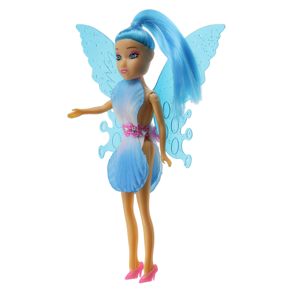 ИГРОЛЕНД Кукла в виде цветочной феи, 15,5 см, в пакете, 13х2,5х24 см, ABS, PP, PVC, 4 дизайна, арт.№ 436-189