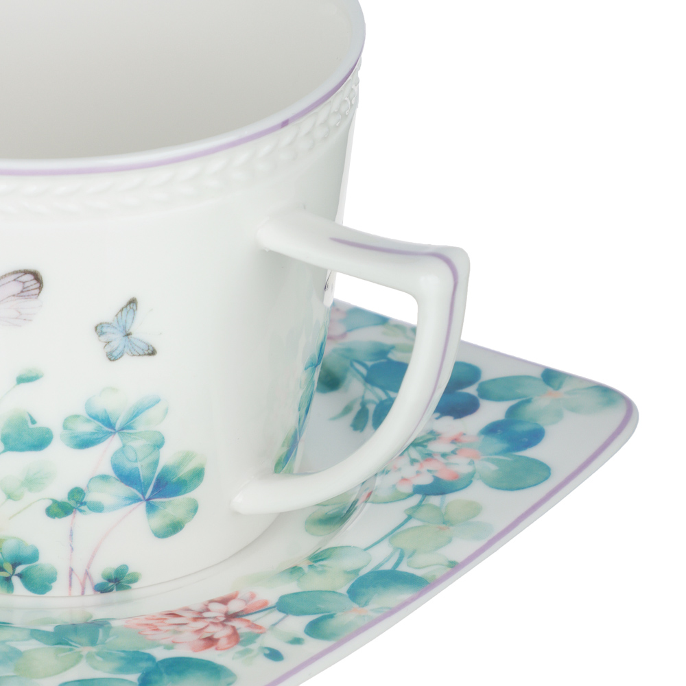 Набор чайный 2 пр., 250мл, MILLIMI, Клевер, фарфор, арт.№ 802-518