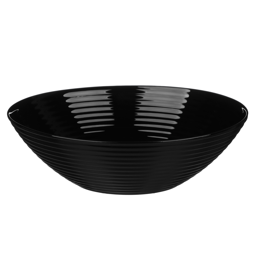 MILLIMI Бароло Салатник 24см черный опаловое стекло, арт.№ 818-388