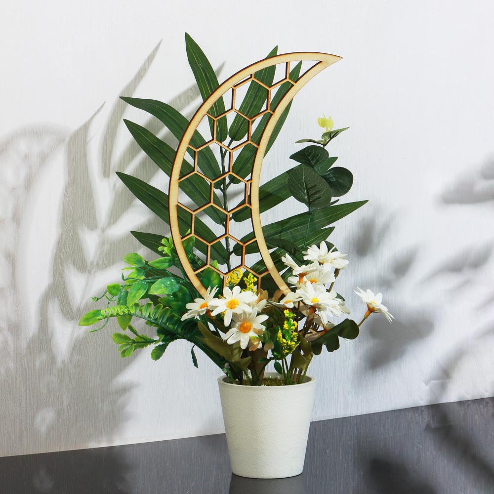INBLOOM Опора для комнатных растений месяц, 3шт., 30х14см, дерево, арт.№ 173-071