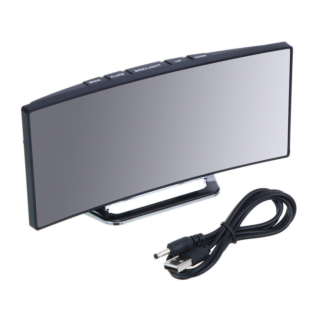 LADECOR CHRONO Будильник электронный, 17x8,5x3 см, USB / 3xAAA, пластик, арт.№ 529-236