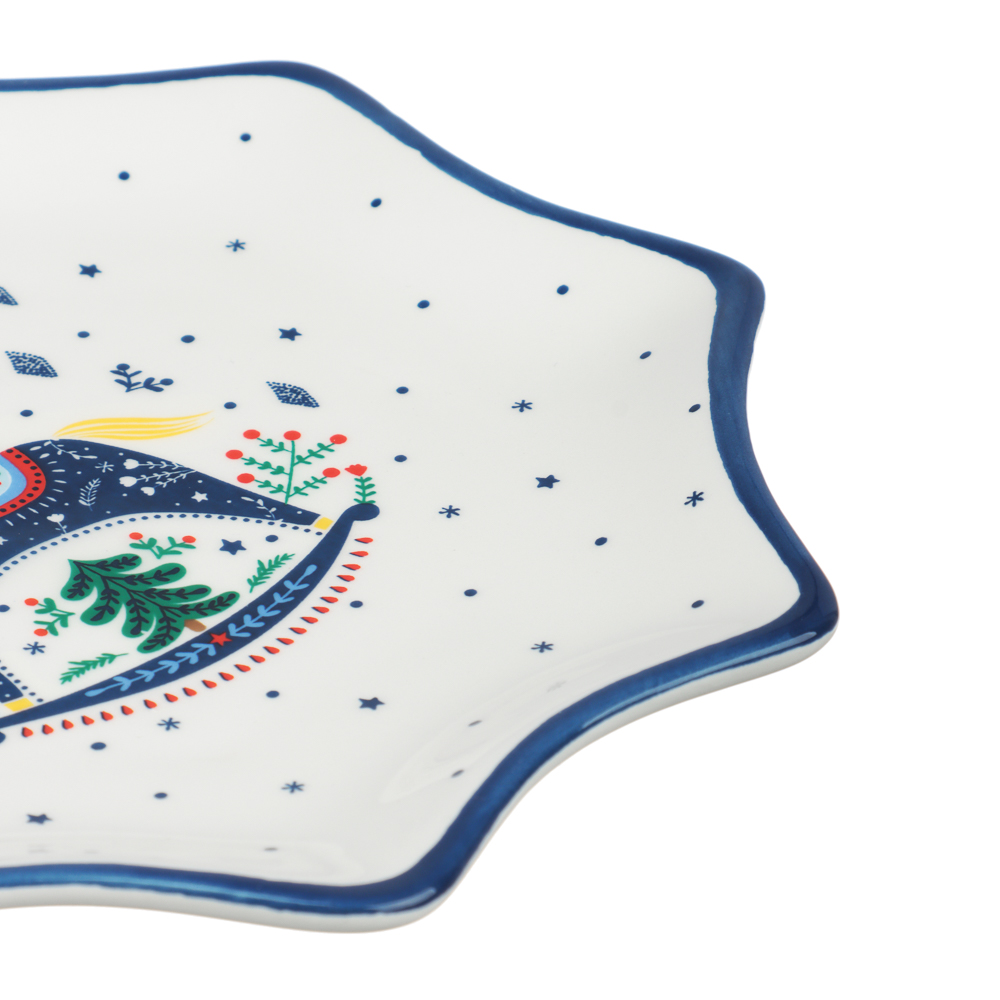 MILLIMI Нордик Блюдо в форме звезды, 20х20х2см, керамика, арт.№ 820-685