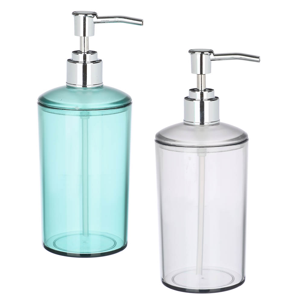 VETTA Дозатор для жидкого мыла, 7,3x7,3x18,5 см, полистирол, 2 цвета, арт.№ 463-296