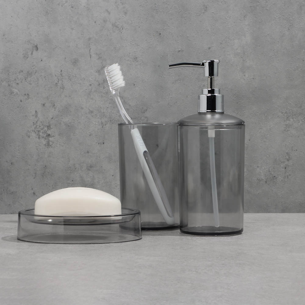 VETTA Дозатор для жидкого мыла, 7,3x7,3x18,5 см, полистирол, 2 цвета, арт.№ 463-296