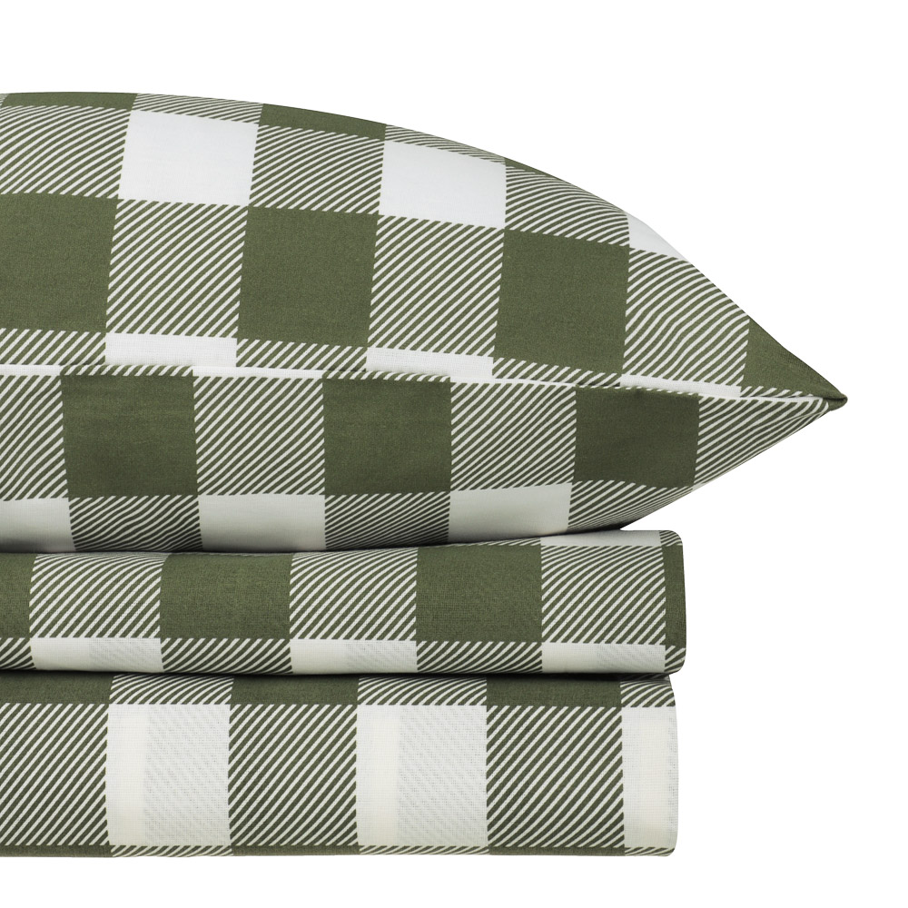 PROVANCE Эвкалипт Комплект постельного белья 2 (4 предмета), бязь, 100% хлопок, зеленый, арт.№ 421-005