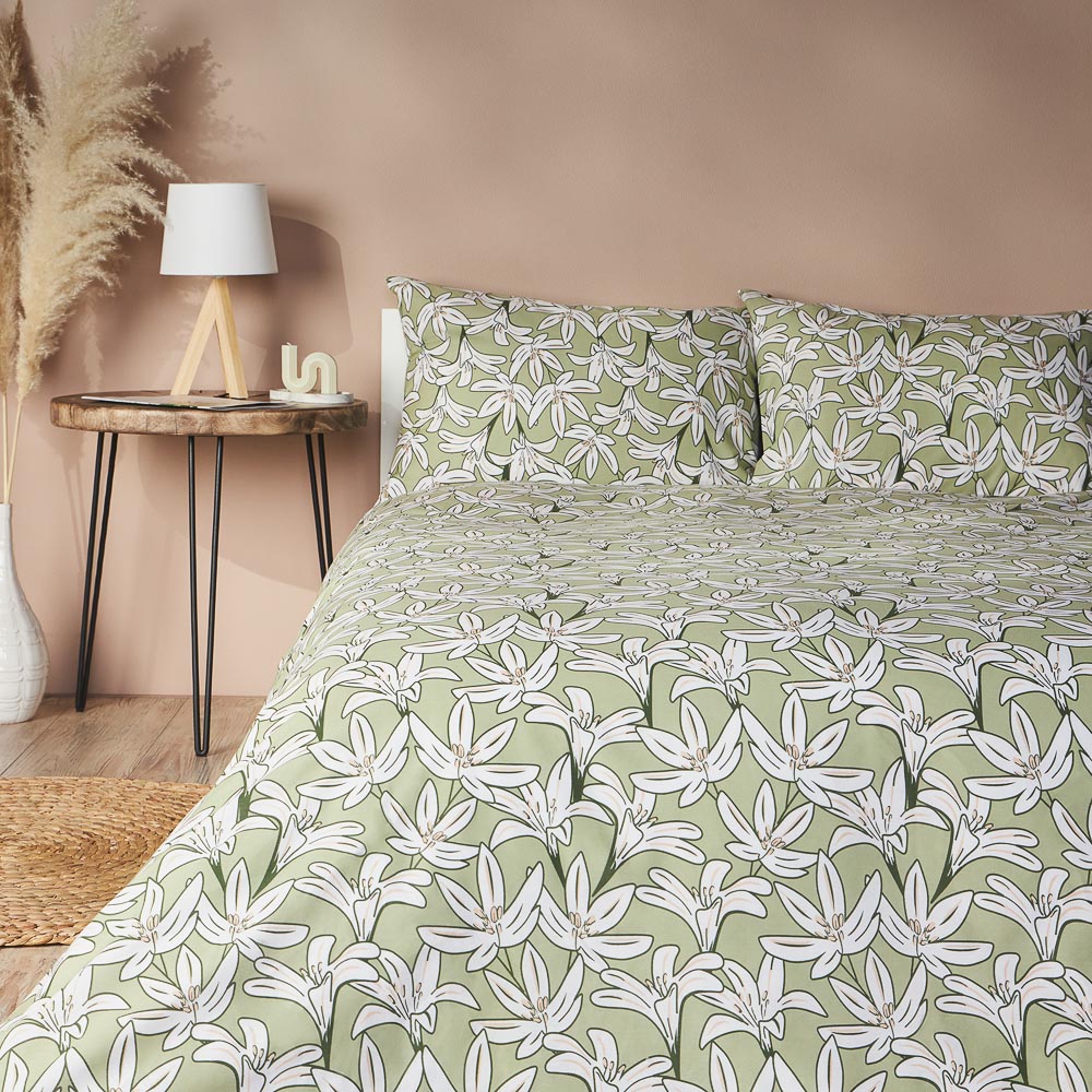 PROVANCE Эвкалипт Комплект постельного белья 1,5 (4 предмета), поплин, 100% хлопок, зеленый, арт.№ 421-007
