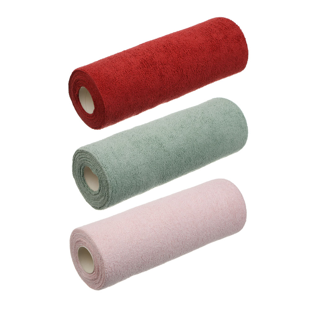 Набор салфеток в рулоне тм VETTA Черри, 20 шт, 28х28 см, 180 г/кв.м, 3 цвета, полиэстер, арт.№ 448-376