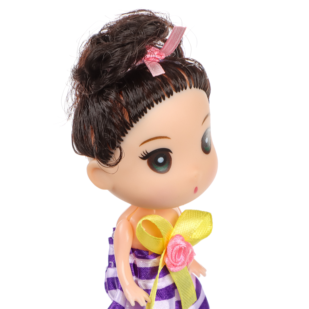 ИГРОЛЕНД Кукла 10 см с аксессуарами, PVC, PP, FBS, 44,5х7х28,5 см, арт.№ 436-174