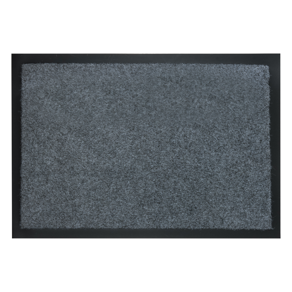 Коврик придверный, влаговпитывающий, SINDBAD Т100/1 40х60смх6мм, серый, арт.№ 466-192