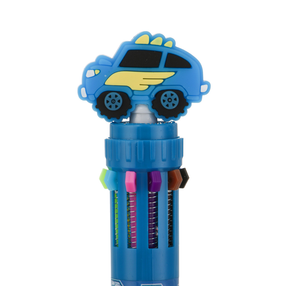 Ручка 10-цветная шариковая 0,7мм, "Карбон", шоу-бокс, арт.№ 524-360