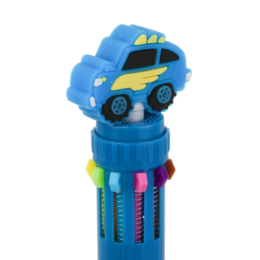 Ручка 10-цветная шариковая 0,7мм, "Карбон", шоу-бокс, арт.№ 524-360