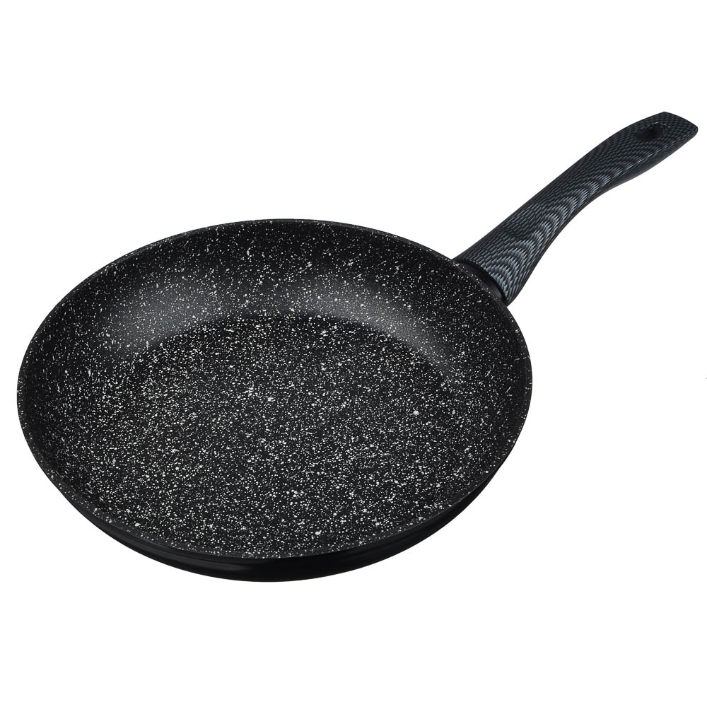 SATOSHI Карбон Сковорода литая d26см, антипригарное покрытие Мрамор, индукция, арт.№ 846-453