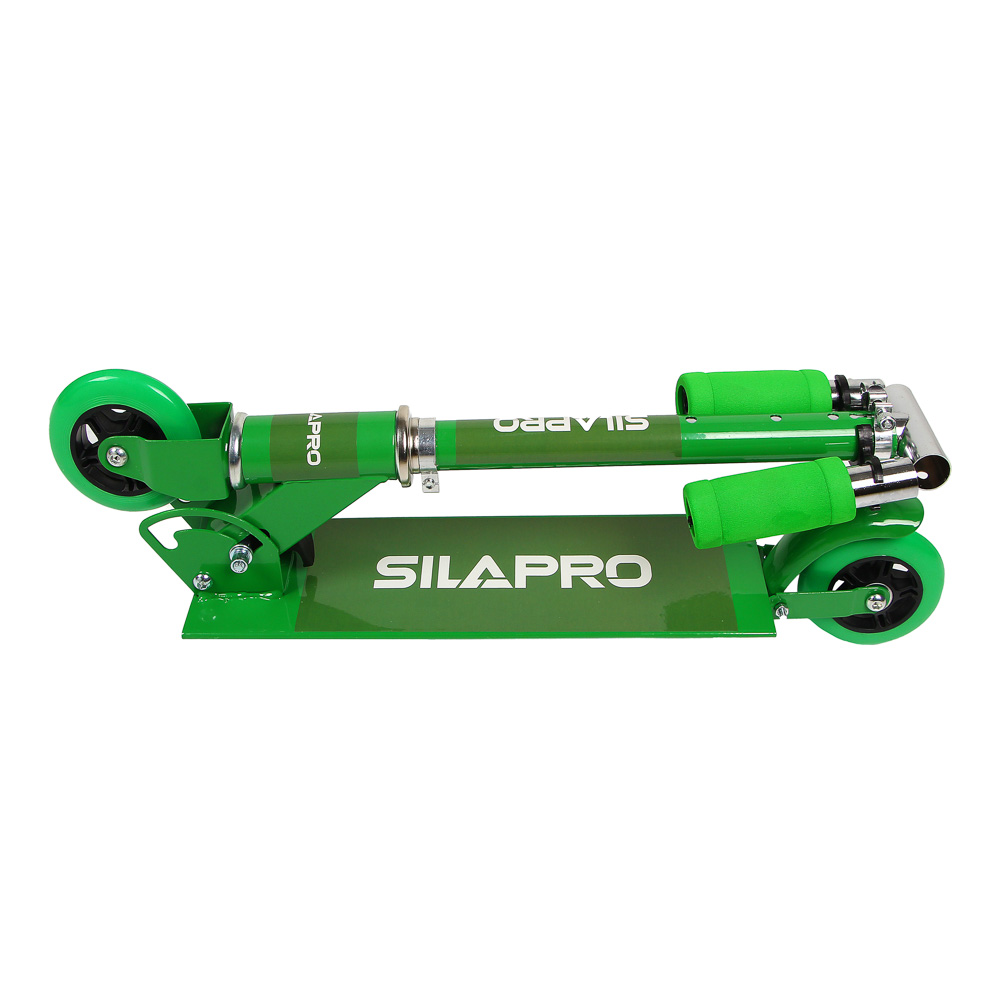 SILAPRO Самокат складной 2-х колес. (PVC d=90мм), металл, h75-71-67х58см, до 40кг, арт.№ 131-037