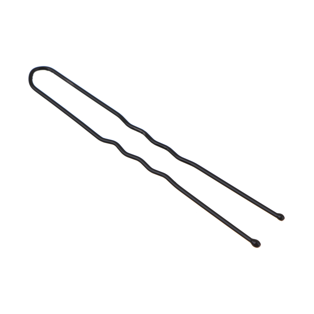 Шпильки для волос тм ЮНИLOOK, 50шт, 6см, металл, черный, ACS-29, арт.№ 323-010