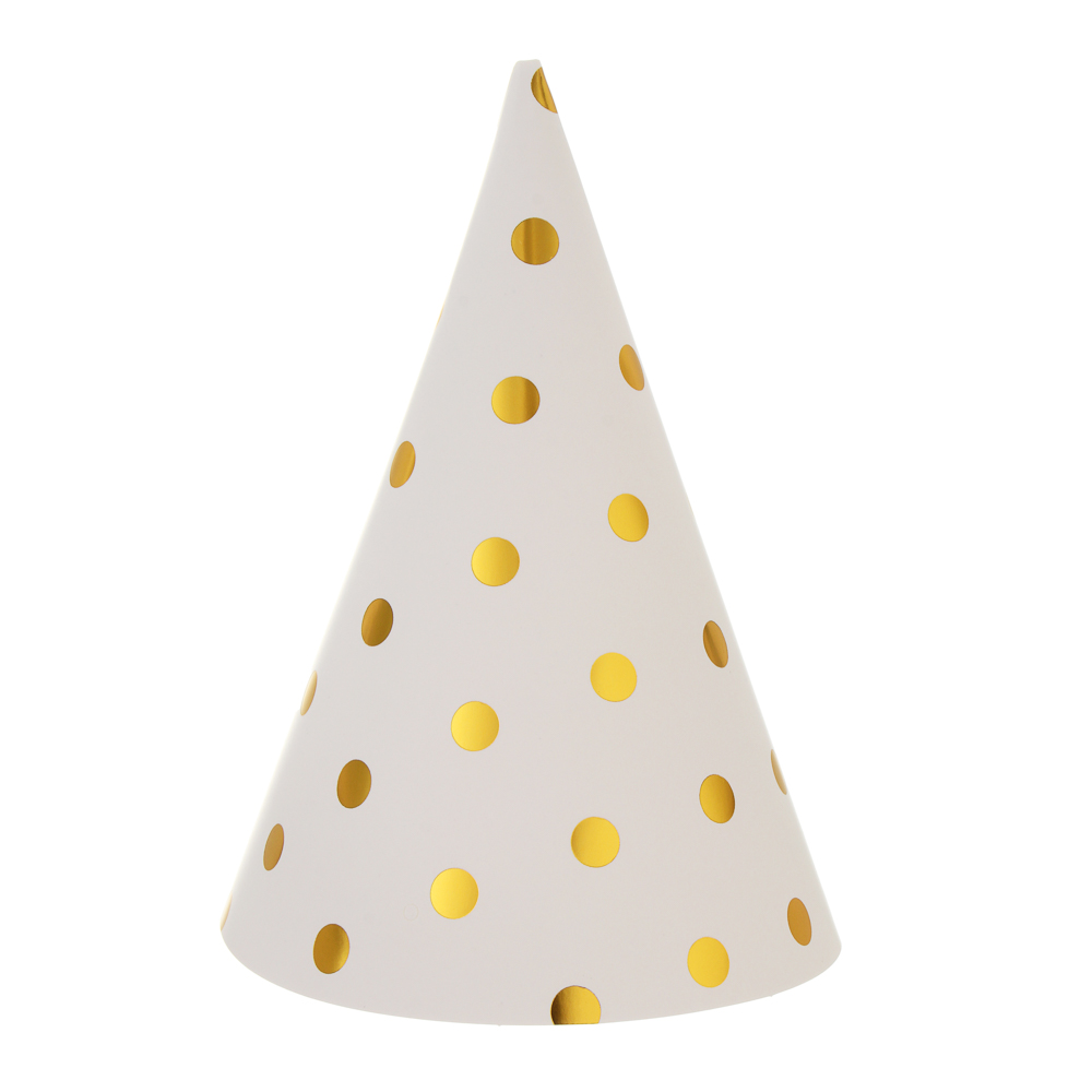 Fntastic Набор колпаков для вечеринки, 6 шт, диаметр 20 см, бумага, 2 дизайна, арт.№ 585-061