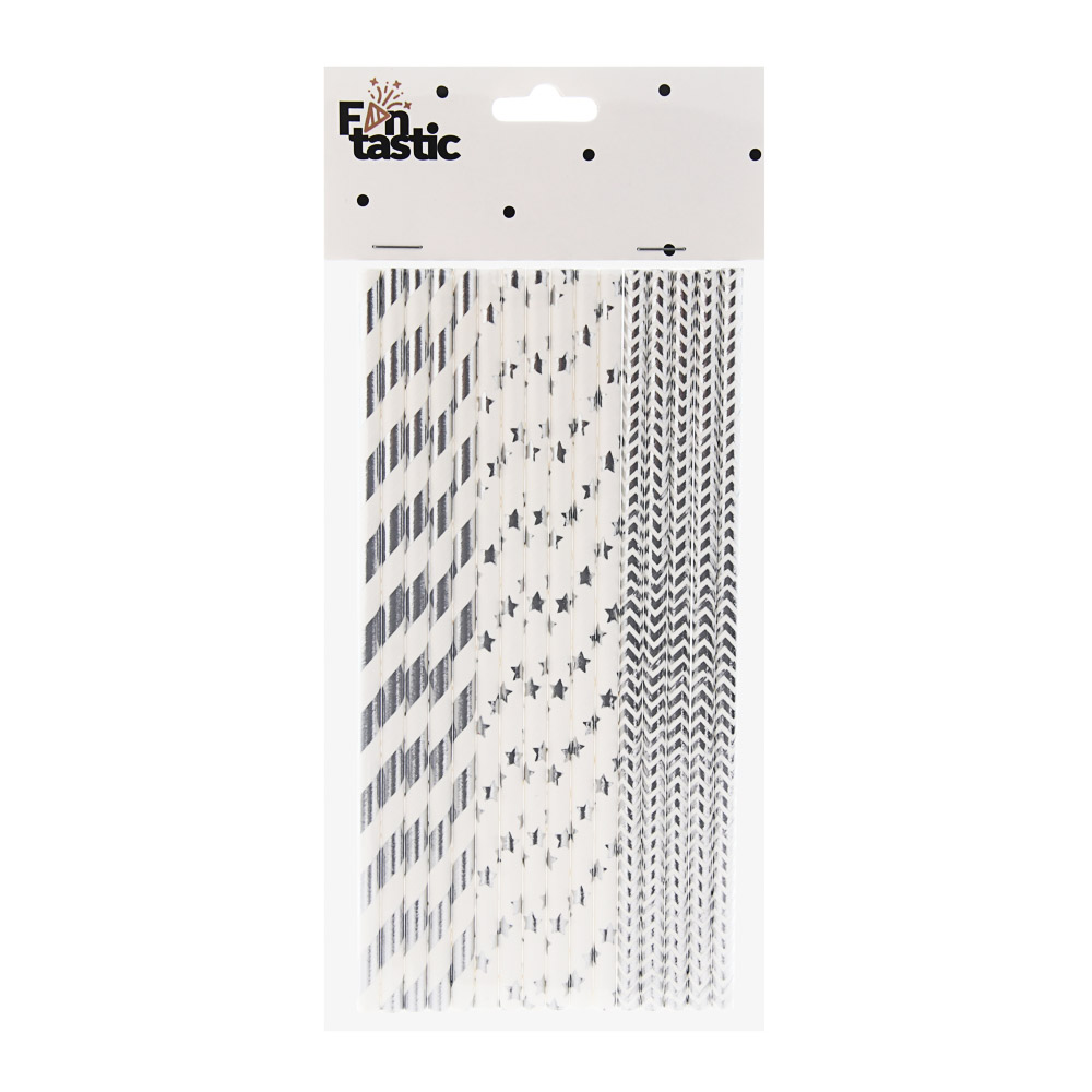 Набор трубочек для напитков тм Fntastic, 16 шт, бумага, арт.№ 854-027