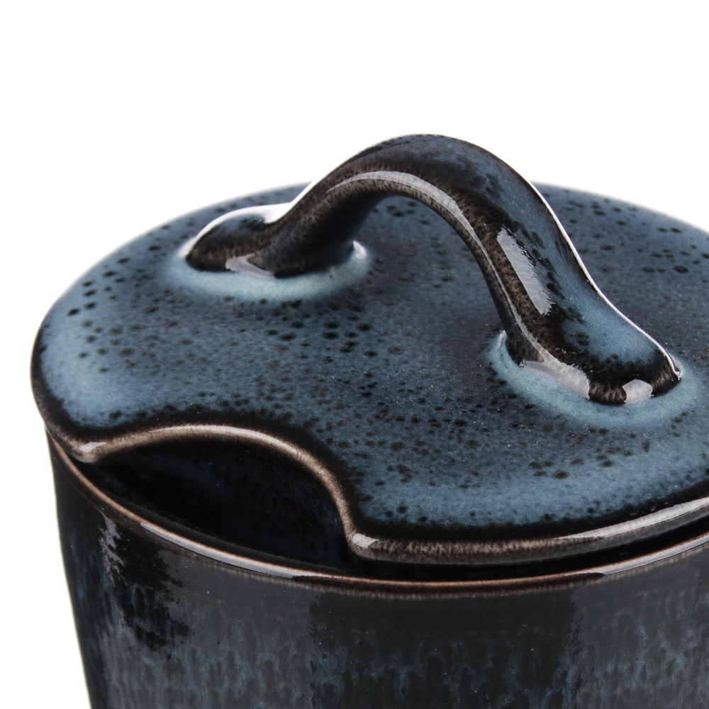 MILLIMI Блэк Джинс Сахарница, 230мл, 9х9х10см, керамика, арт.№ 824-476