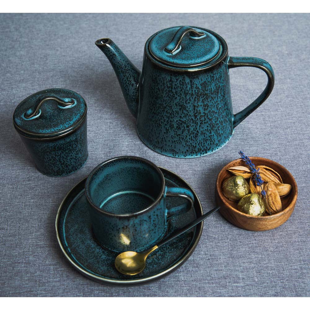 MILLIMI Блэк Джинс Сахарница, 230мл, 9х9х10см, керамика, арт.№ 824-476