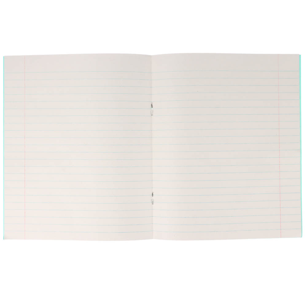 Тетрадь школьная 12л. в линейку, блок №2 зеленая обл., скрепка, 012ту13с1, арт.№ 526-344