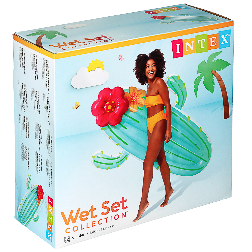 INTEX Матрас надувной "Кактус", 180x130x28 см, 58793, арт.№ 060-001