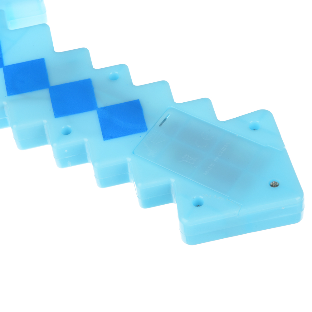 ИГРОЛЕНД Меч "Мир Квадратов", свет, звук, 3АА, PP, 16х62х1,8см, 3 цвета, арт.№ 261-685