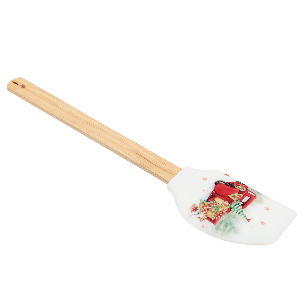 Новогодняя коллекция Набор 2 пр., лопатка силиконовая, форма для печенья, 3 дизайна, арт.№ 856-201