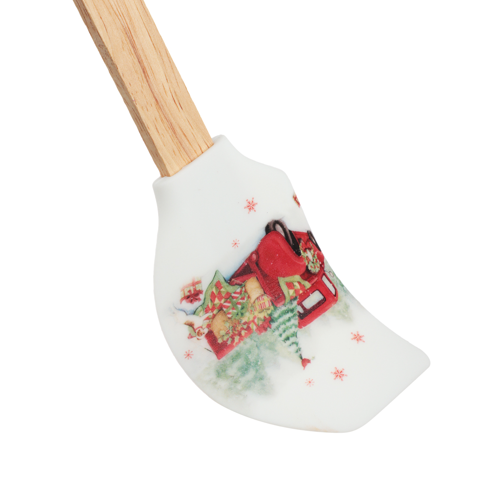 Новогодняя коллекция Набор 2 пр., лопатка силиконовая, форма для печенья, 3 дизайна, арт.№ 856-201