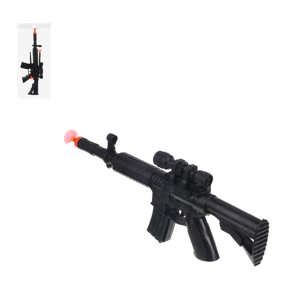 ИГРОЛЕНД Автомат и стрелы с присосками, PР, PVC, 12х29,5х2,8см, арт.№ 261-754
