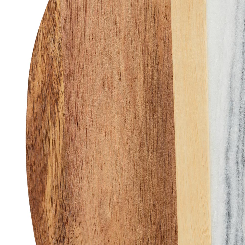 BY COLLECTION Доска разделочная акация, мрамор, 30,5x13,3x1,5см, арт.№ 851-198