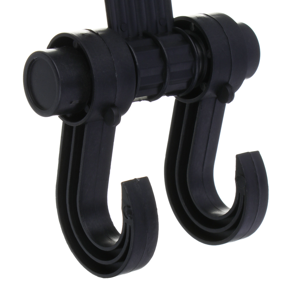 РОКОТ Вешалка-крючок на подголовник, два крючка, чёрный, 769045, арт.№ 732-194