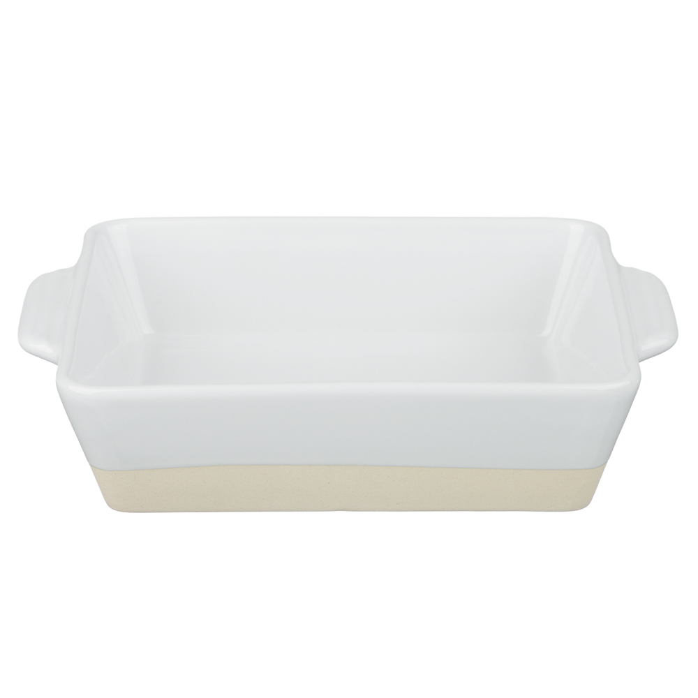 Форма для запекания и сервировки прямоугольная 22,9х16,5х5,3см тм MILLIMI белый, керамика, арт.№ 826-001