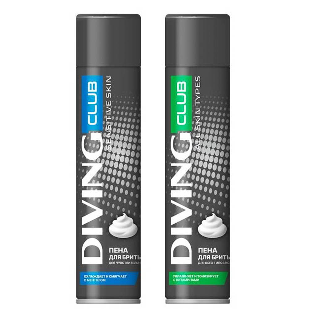 Пена для бритья Diving Club для всех типов кожи/для чувствительной кожи, 300 мл, арт.№ 949-021