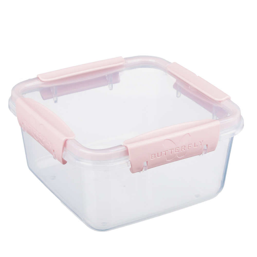 Контейнер для продуктов герметичный Butterfly квадрат 1,2л (156х156х84мм) 2 цвета, арт.№ 861-190