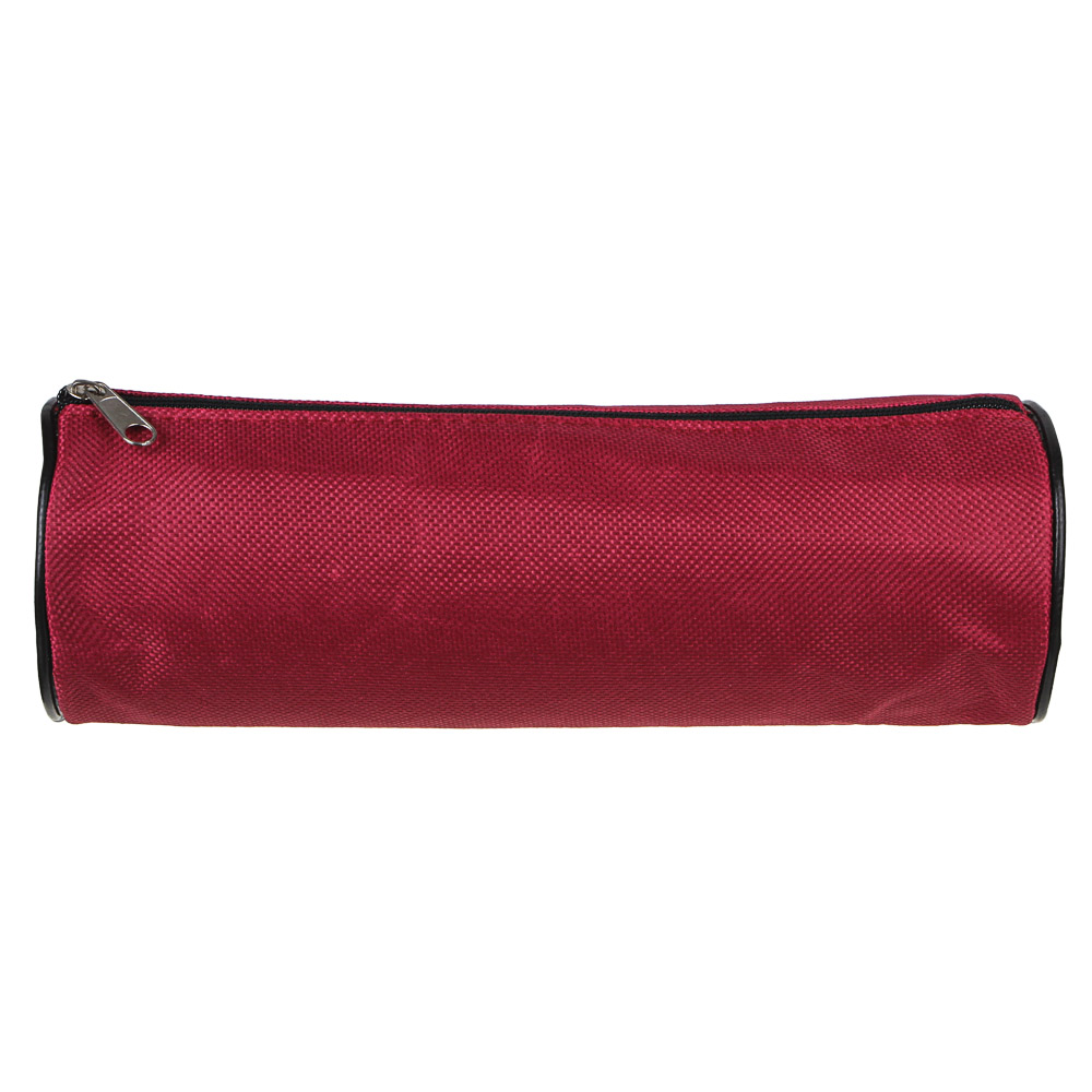 Пенал школьный мягкий круглый, 21х7х7 см, ткань "оксфорд", с антисмин. вкладышем, 4 цвета, арт.№ 238-201