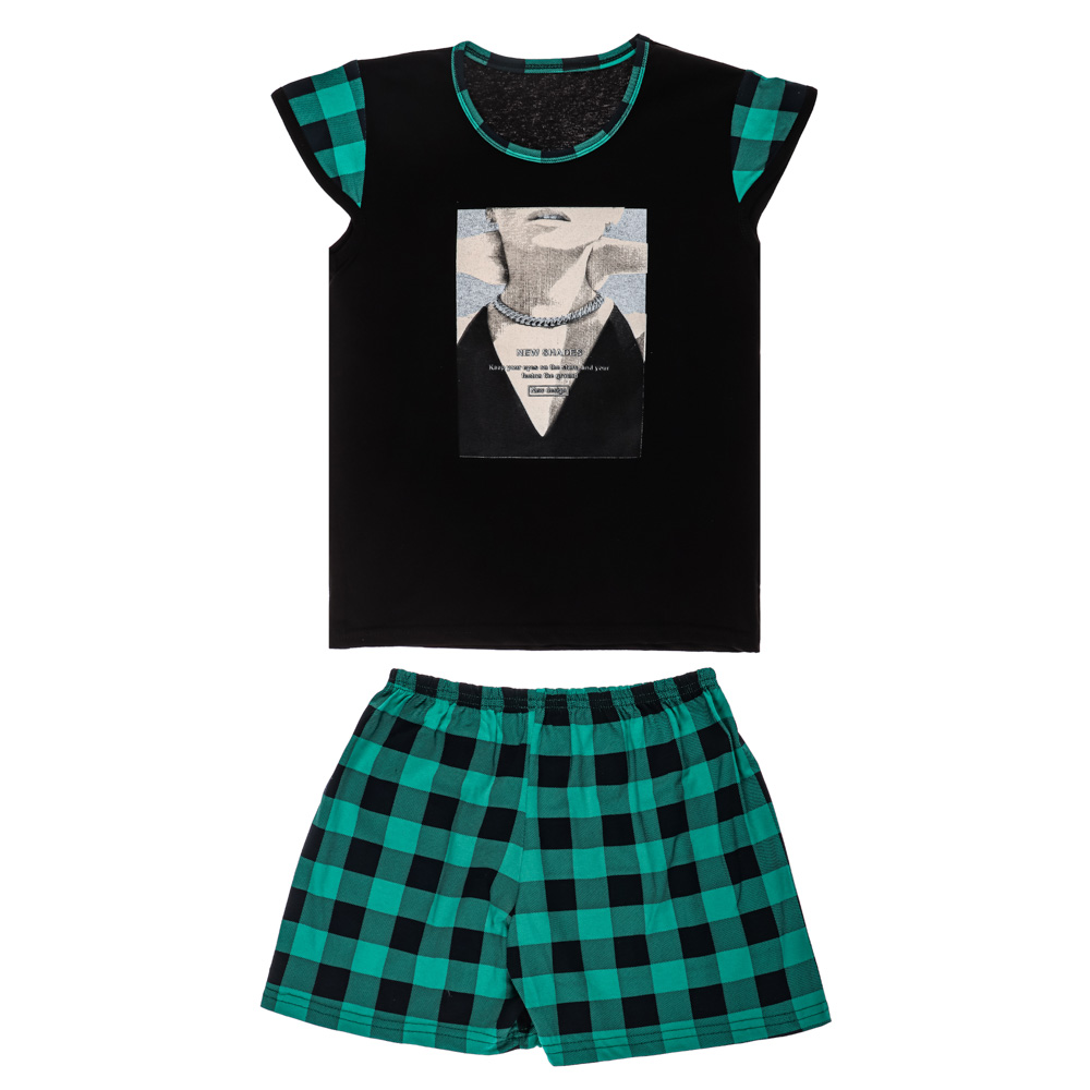 Комплект женский (футболка и шорты), р.44-54, 100% хлопок, арт. 394339, ТМ Ромашка, арт.№ 354-212